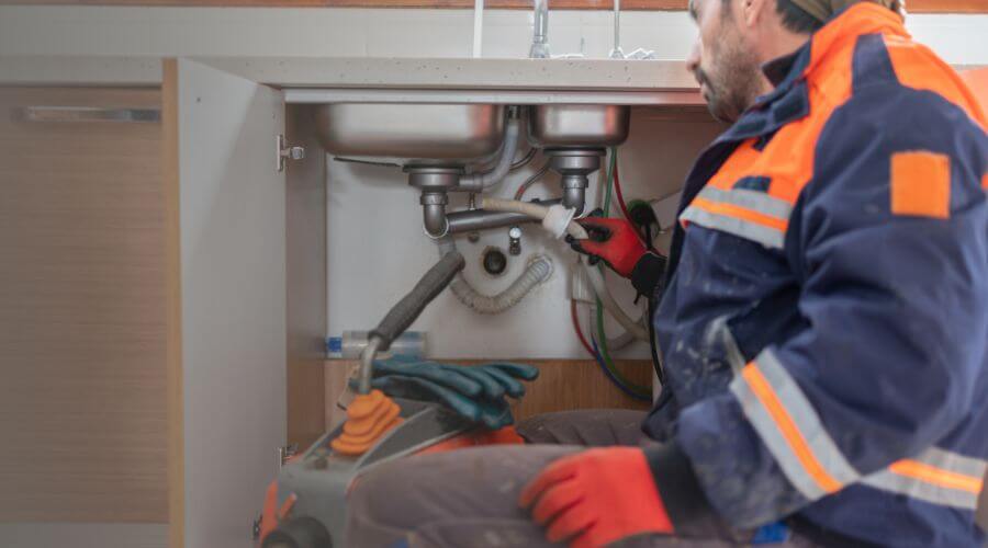 Professional slab leak plumber services in New Munich, MN